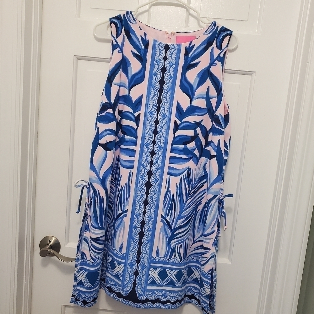 Lilly Pulitzer Donna Romper "Pink Tropics Tint" Pattern, Colorful, Size 16